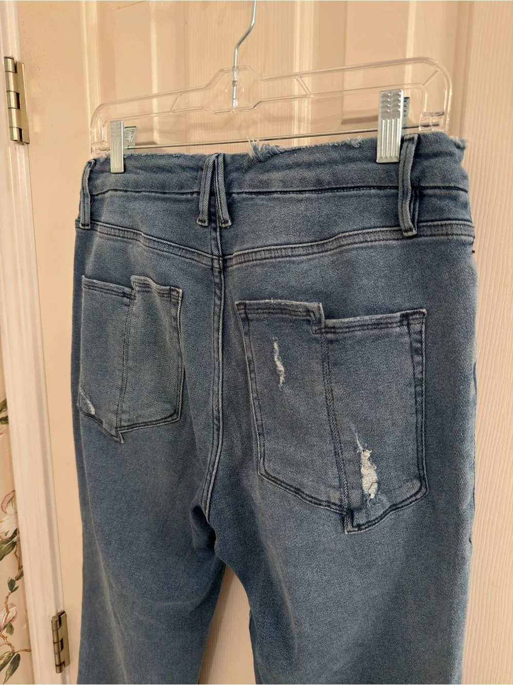 Good American Distressed Good Legs Straight Jean